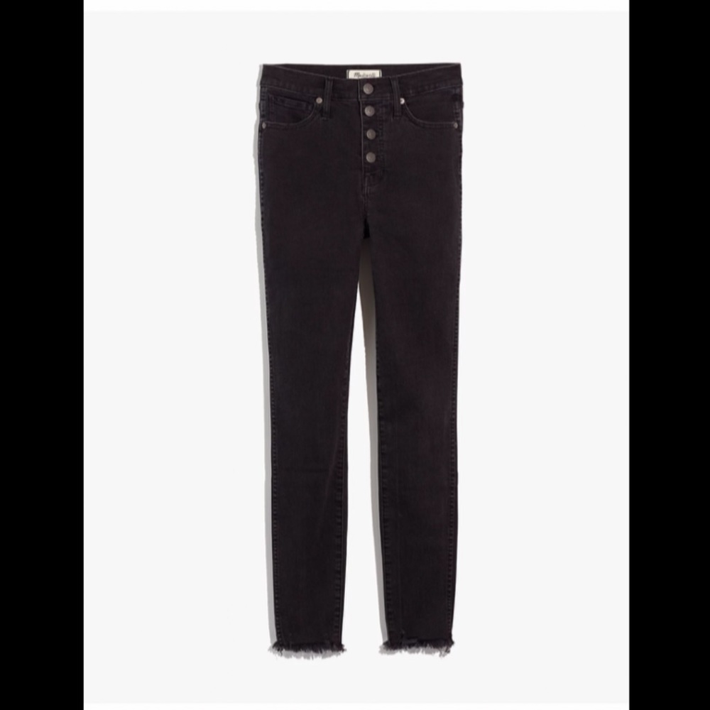 NWT- Madewell Petite 10" High-Rise Skinny Jeans Button-Front